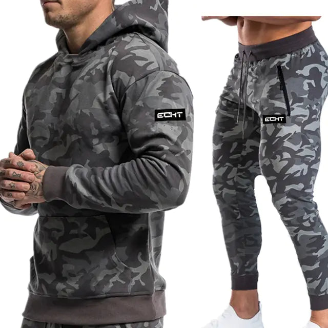 Men's Sportswear Set - Hoodies, Pants, and Training Gear