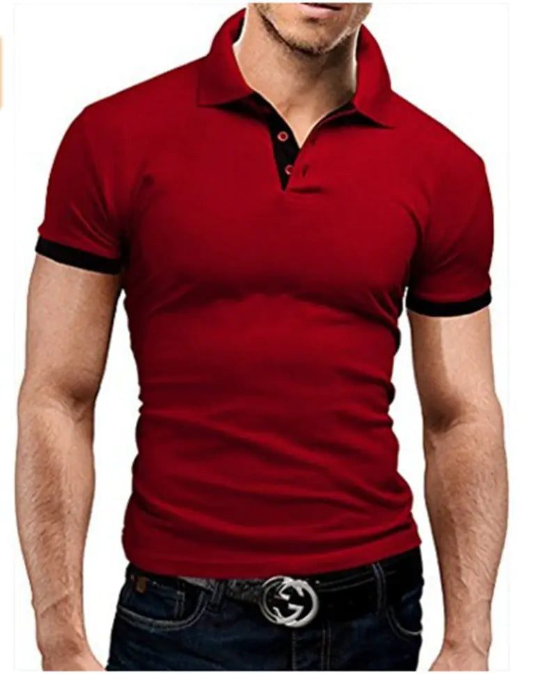 Men's Fashionable Short Sleeve Polo T-Shirt