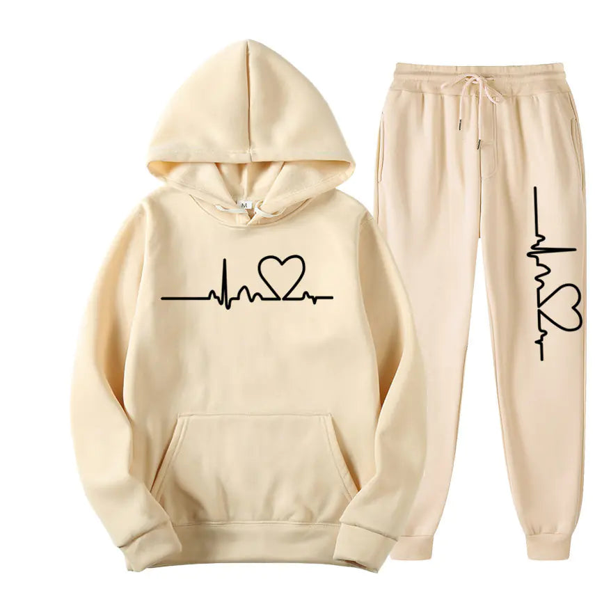 2023 Men's Fleece Sweatpants and Hoodie Set