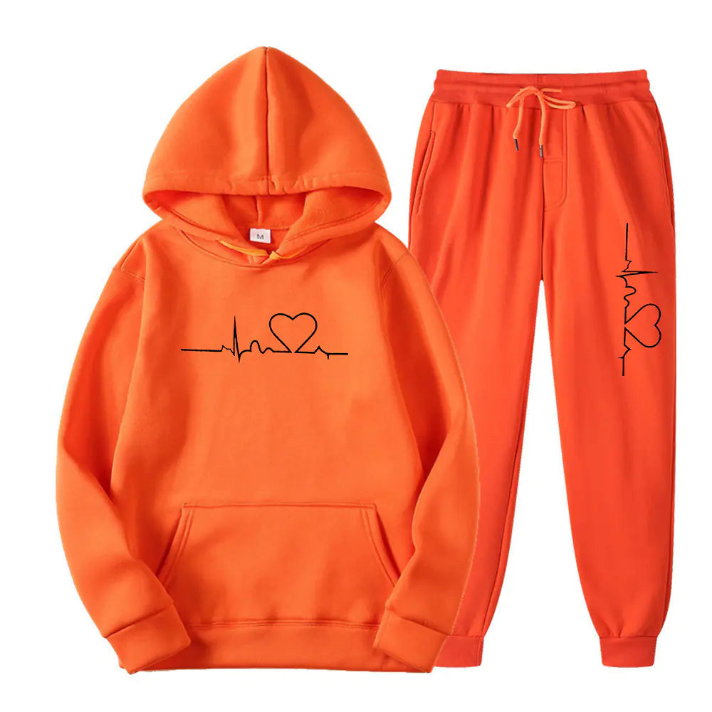 2023 Men's Fleece Sweatpants and Hoodie Set