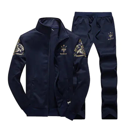 Fleece Hoodie and Men's Baseball Sports Set