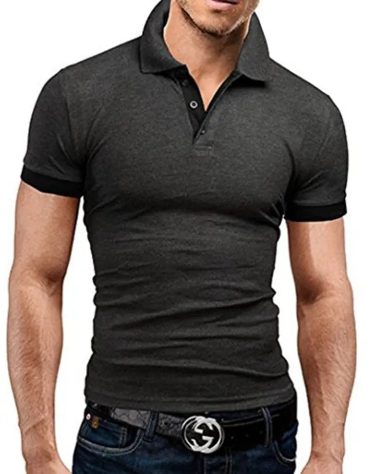 Men's Fashionable Short Sleeve Polo T-Shirt