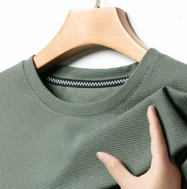 Men's Polyester Round Neck T-shirt