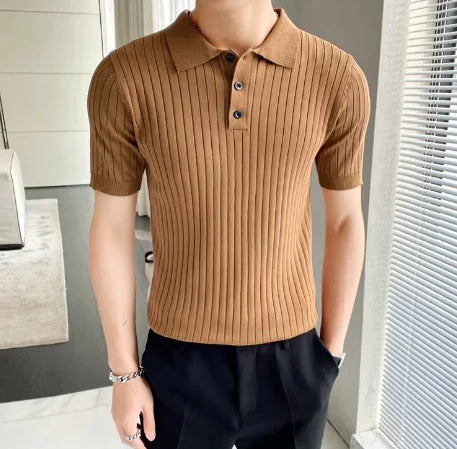 Men's Casual Lapel Polo T-shirt