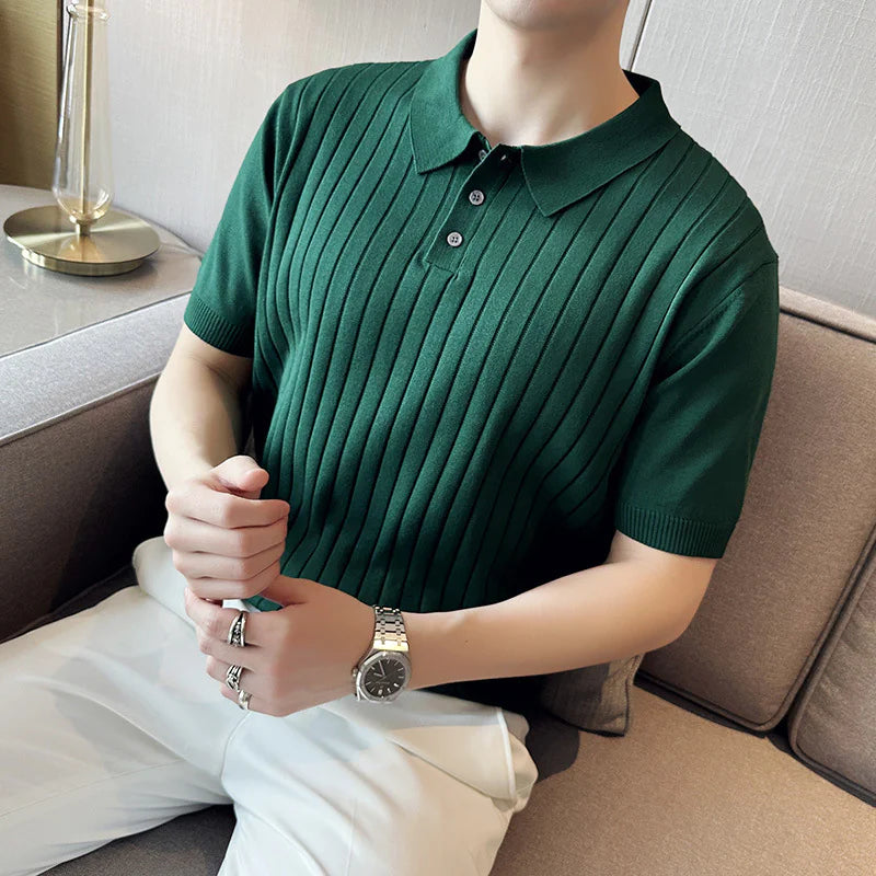 Men's Casual Lapel Polo T-shirt